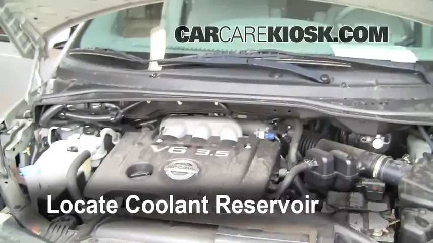 2006 Nissan Quest S 3.5L V6 Coolant (Antifreeze) Add Coolant
